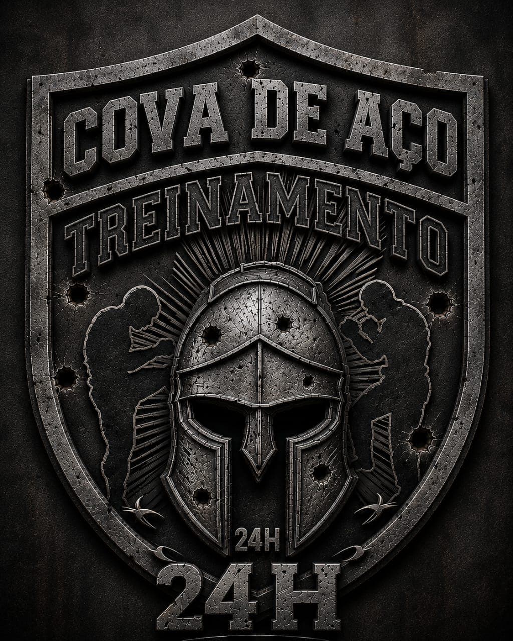 Brasão COVA DE AÇO Treinamento 24h